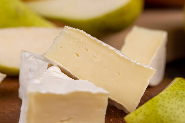 istock delicious cheese covered with safe white mold 2151579638