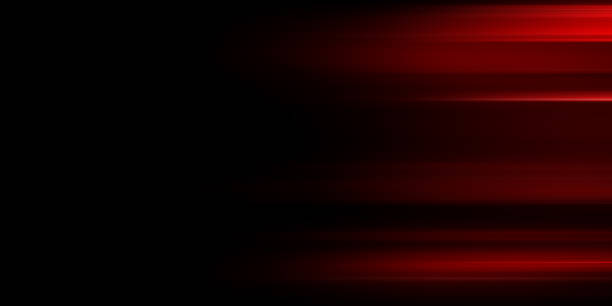 istock Red Lines on Dark Background: Abstract Artistic Composition with Vibrant Patterns - Modern Digital Design for Trendy Minimalist Illustrations and Contemporary Backdrops 2151580068