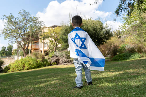 istock Boy with Israeli Flag in Park. 2151580636