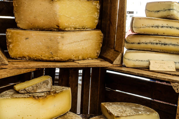 istock Farmer cheese on market counter 2151585333