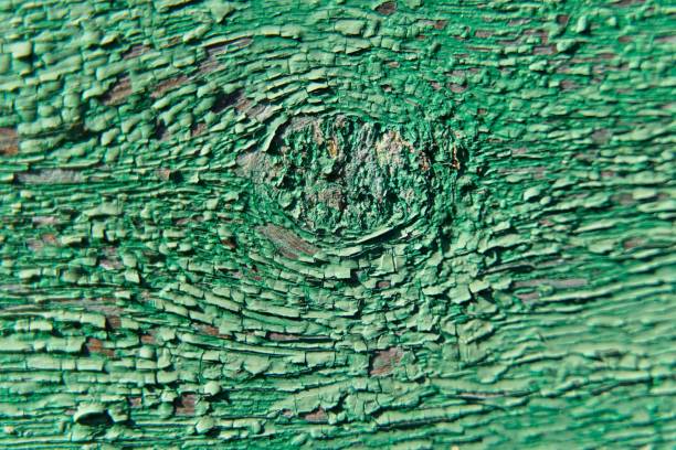 Old, paint-peeled boards as texture.
