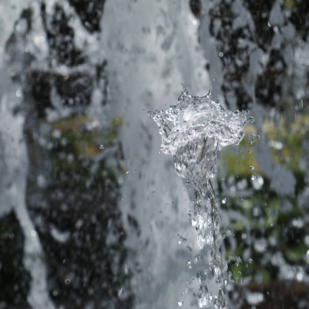 istock Playing fountain water closeup 2151588270
