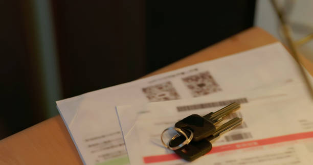 istock Closeup of key on cabinet 2151589861