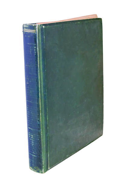 istock Old book in a green cover isolate on a white background close-up. 2151593136