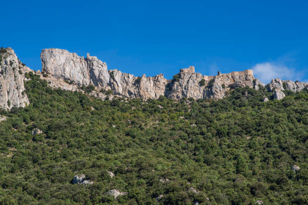 Château Cathare de Peyrepertuse in Languedoc, France