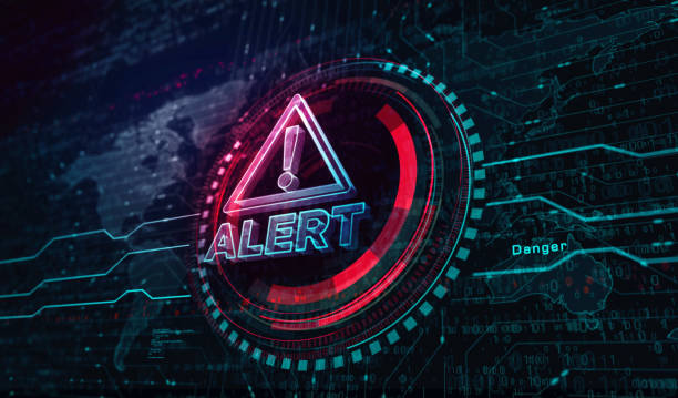 istock Alert warning symbol digital concept 3d illustration 2151596906