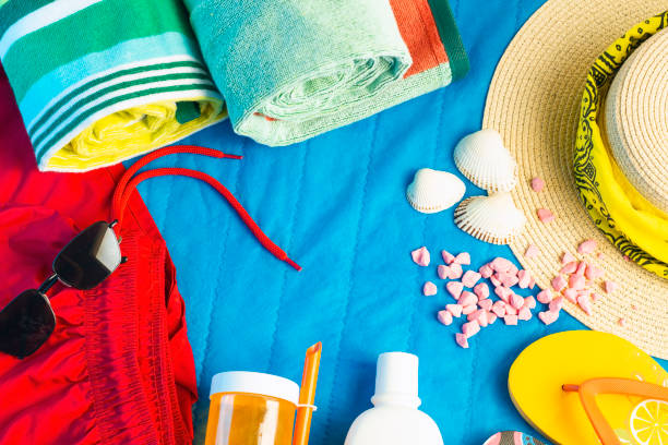 istock Colorful summer beach clothes 2151601985