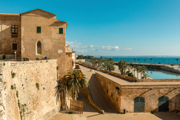 istock Medieval walls and Parc de la Mar in Palma, Spain. 2151602172