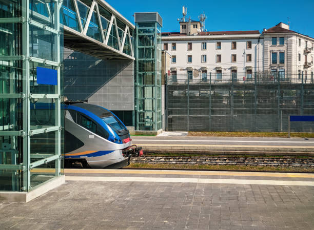 istock Train on the train station in Alba, Italy. 2151602221