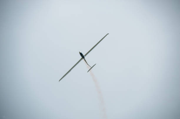 Glider air plane SE-UTM DG 1000T performing a display.