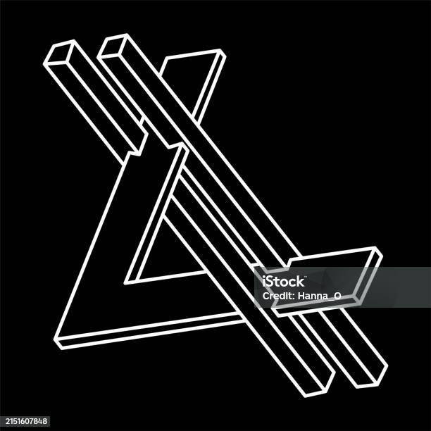 Forbidden Shape In Geometry Impossible Shapes Sacred Geometry Figures Optical Illusion Abstract ...