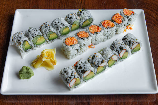 A variety of food items are displayed in an appetizing way.