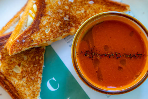 A variety of food items are displayed in an appetizing way.