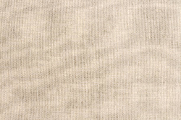 Brown cotton fabric texture background, seamless pattern of natural textile.