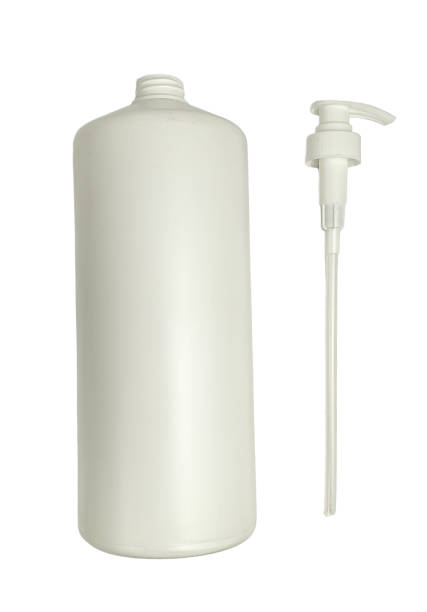 istock Plastic bottle with dispenser pump isolated on a white background 2151638632