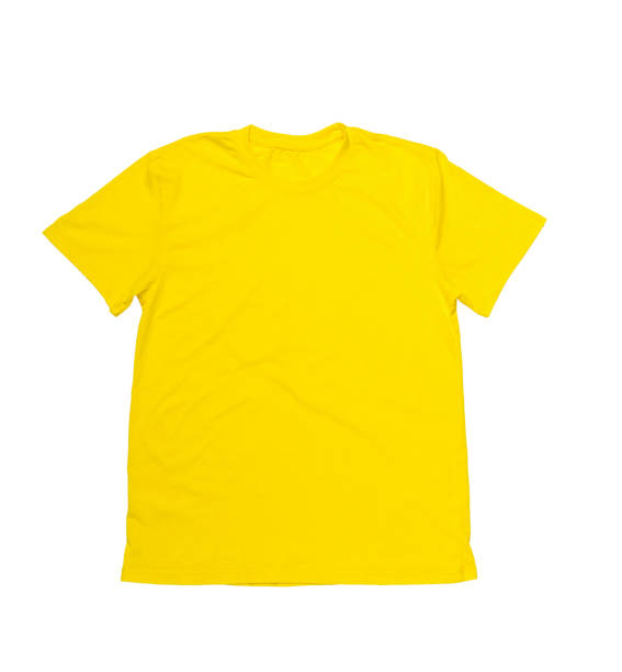 istock Bright yellow T-shirt isolated on a white background. 2151639574