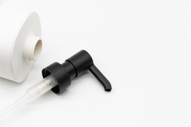 istock Plastic pump bottle in isolated background. Zero waste. Reuse reduce recycle concept. Refillable reusable personalised pump dispenser bottles. 2151639753