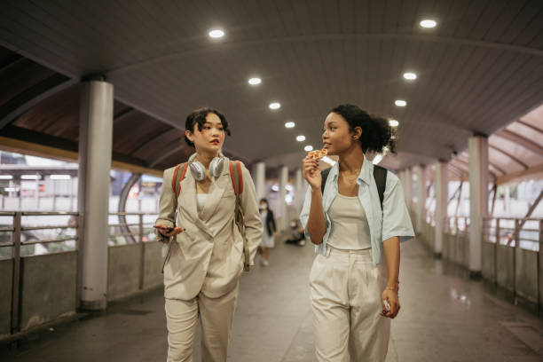 istock Friends chatting in the city 2151649237