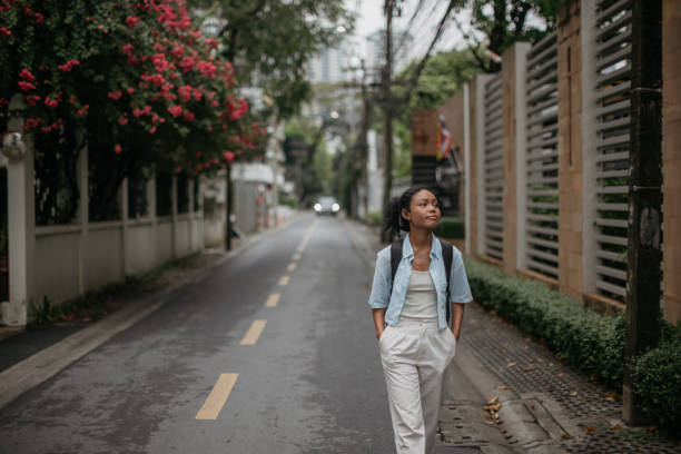 istock Woman in a walk 2151650040