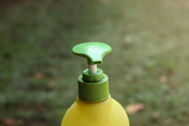 Close up of pump bottle cap