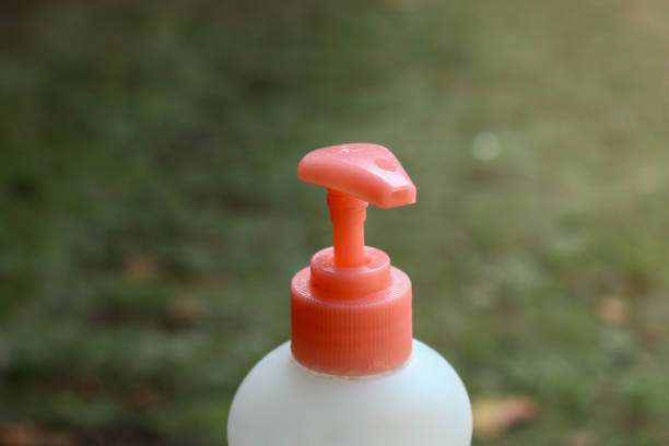 Close up of pump bottle cap
