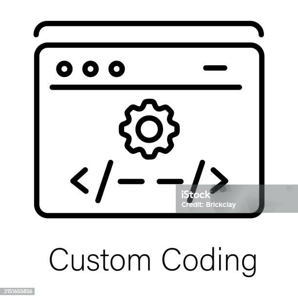 Custom Coding Stock Illustration - Download Image Now - Coding ...