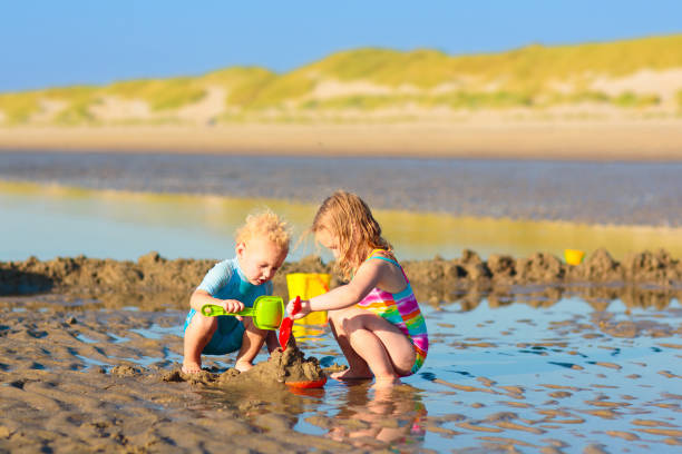 Children enjoying summer vacations