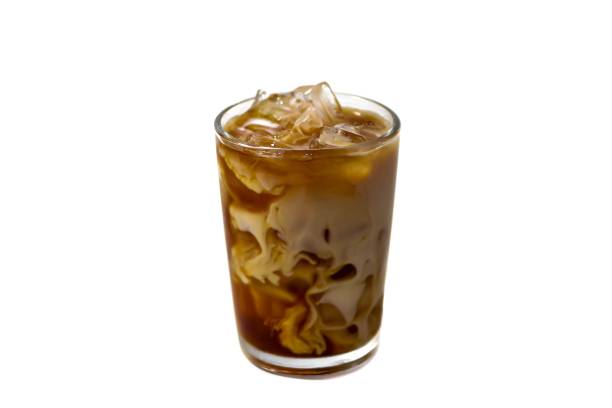 istock Latte ice coffee put on white background with isolated concept. 2151658065