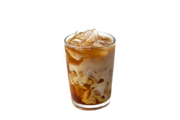 istock Latte ice coffee put on white background,isolated picture style. 2151658148