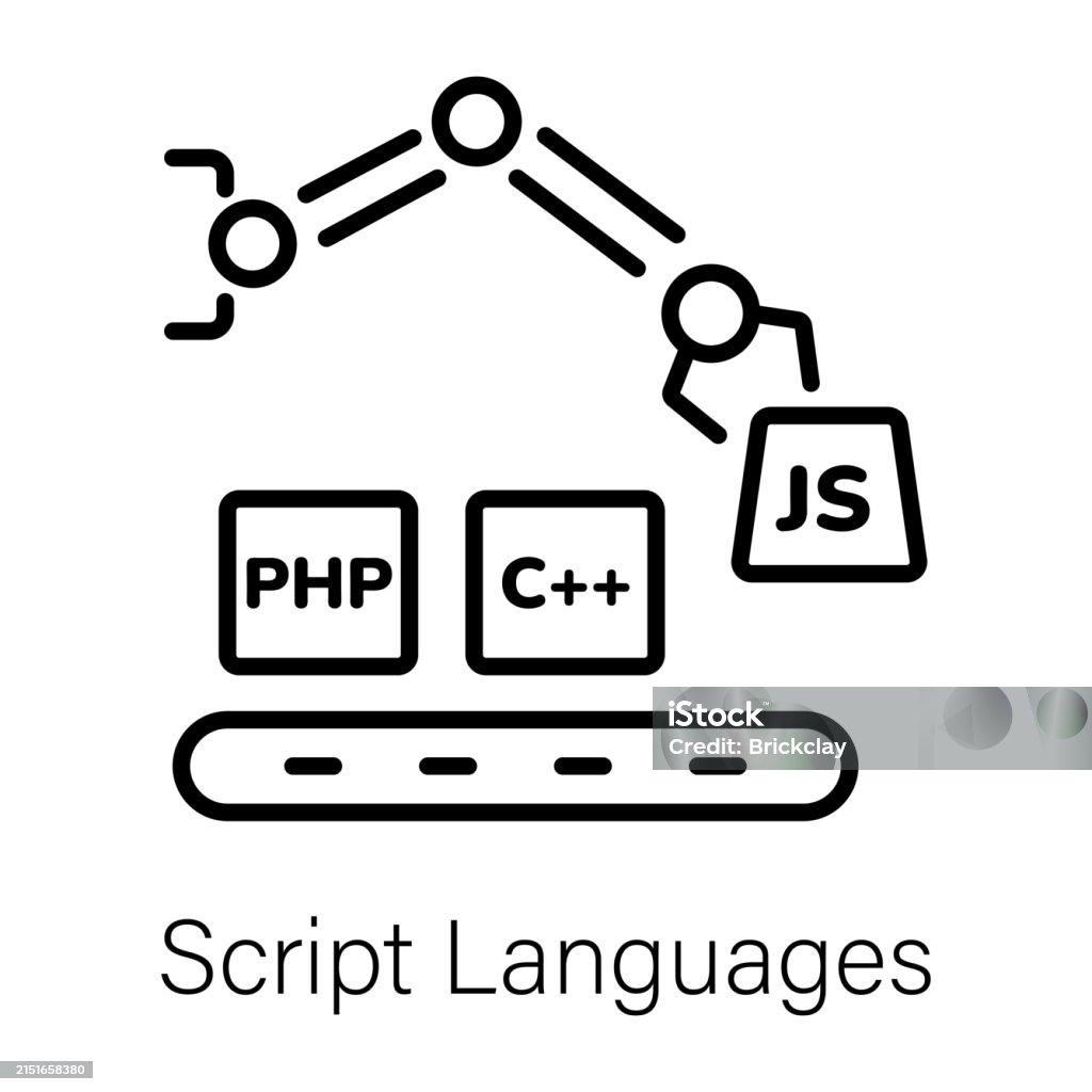 Script Languages Stock Illustration - Download Image Now - Automated ...