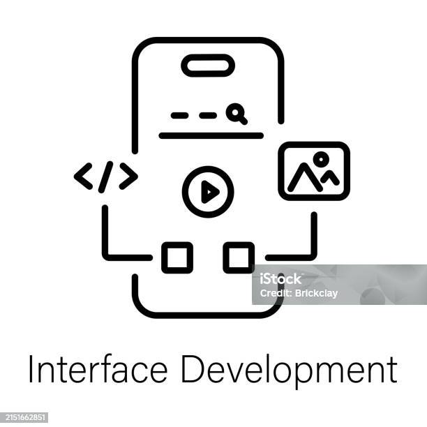 Interface Development Stock Illustration - Download Image Now - Coding ...