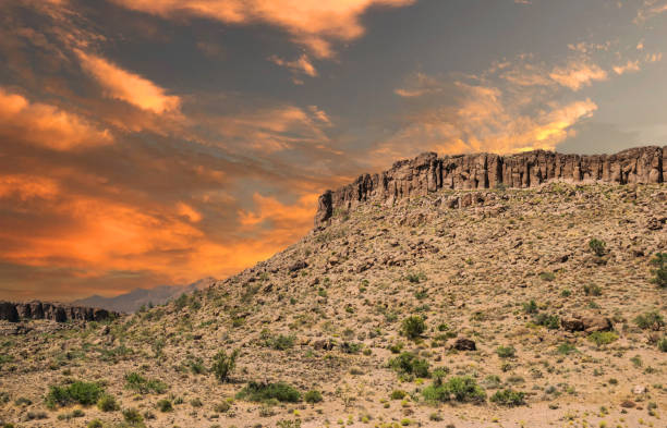 istock Eroded rocks in Arizona and blue sky 2151663349