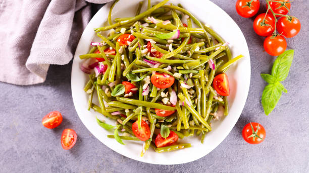 istock green bean with tomatoes and onion- vegetable salad 2151665590