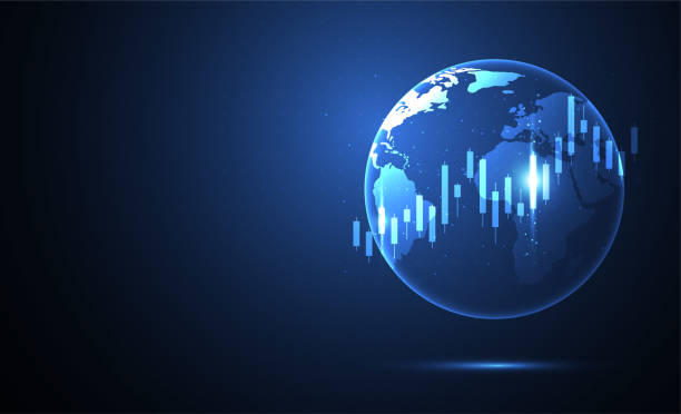 istock Global network connection. World map point and line composition concept of global business. Vector Illustration 2151674467