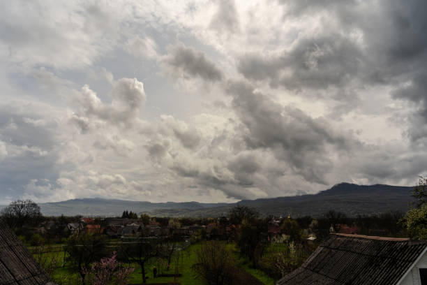 Scenic view Of beautiful sky over valley  hills