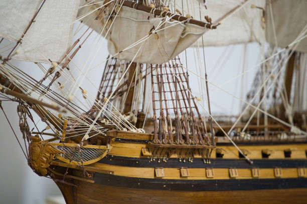 istock Wooden handmade sailing boats 2151676850
