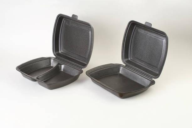 istock Take Out Food Box or Styrofoam Container. Disposable lunch box food container 2151677426