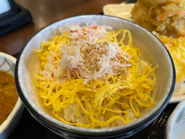 istock Crab meat and kinshi tamago rice 2151679697