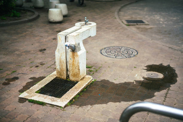 istock Water fountain in a Japanese park (Drinking fountain) 2151681966