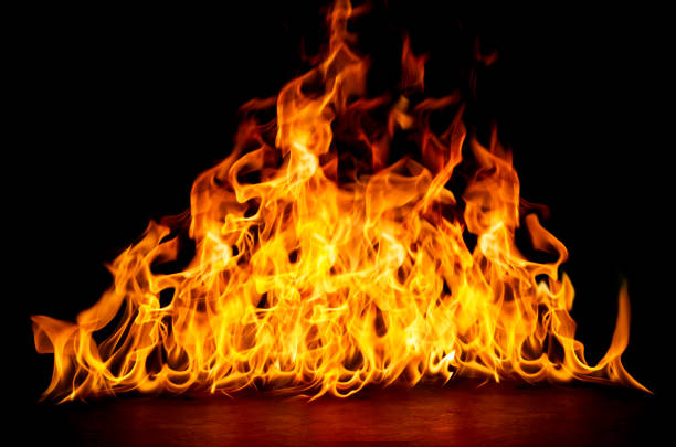 istock fire png burning flame Isolated on a black background 2151695064