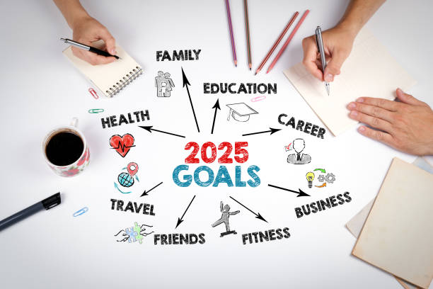 istock 2025 Goals Concept. The meeting at the white office table 2151695107