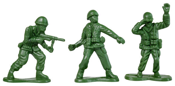 istock Green toy soldiers. 2151699043