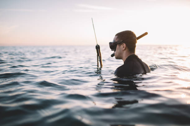 istock Spearfisherman ready for fish hunting 2151701258