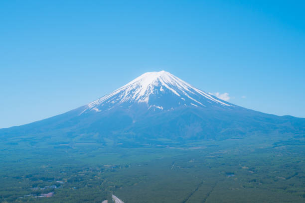 Beautiful Mt. Fuji seen from the observation deck