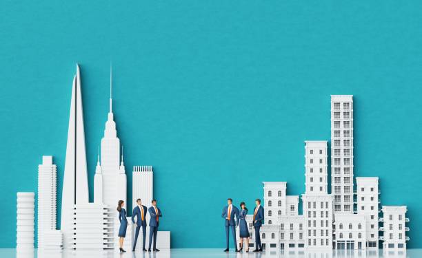 istock Business people talking in the City, background with copy space 2151711595