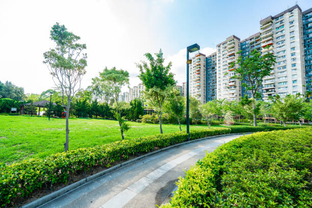 Footpath at Park in Hong Kong