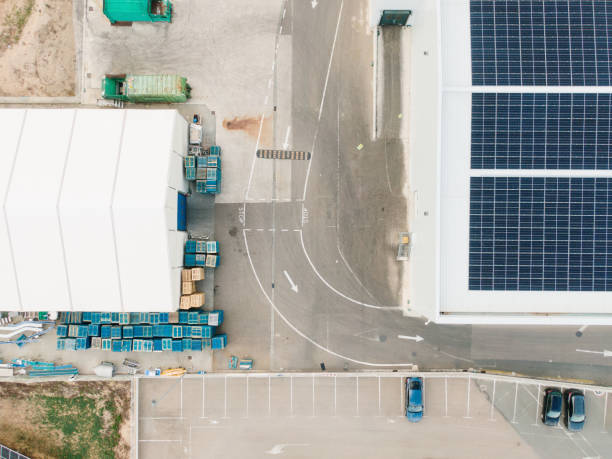 istock Industrial buildings from above 2151718989