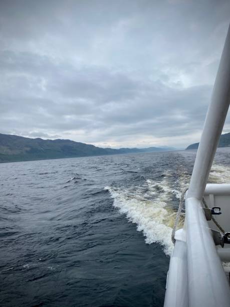 istock Loch ness from boat on cloudy day. 2151721838