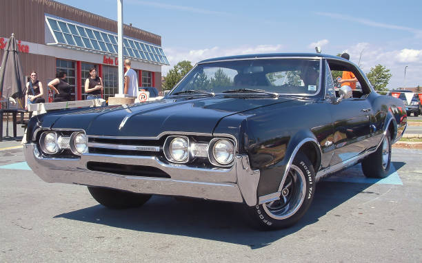 Halifax, Nova Scotia, Canada - July 15, 2005  : 1967 Oldsmobile Cutlass Supreme Sports Coupe, Canadian Tire car show in Clayton Park suburb of Halifax, Nova Scotia, Canada.