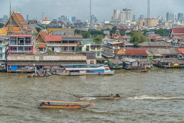 November 2014 - Bangkok, Thailand - Chao Phraya River in Bangkok City